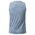 thumbnail image 4 of Men's Solid Color Workout Tank Top Leisure Sleeveless Muscle Shirt Gym Training Stretch Blouses, 4 of 7