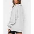 thumbnail image 1 of Sudadera con media cremallera, sudadera holgada con media cremallera y canalé para mujer Sudadera con media cremallera Rendimiento potente, 1 of 6
