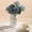 White, variant on Plastic Imitation Glazed Vase 8.1 Inch - White, Red, Blue - Living Room Flower Arrangement Container | Home TV Cabinet Decor for Dried Flowers