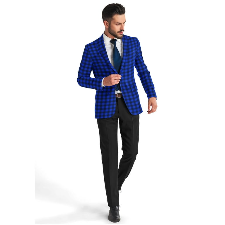ETHKIA Mens Suits Suit Pinstripe Slim Fit Tuxedo Jacket Regular Fit Easy  Care men spring shirts lapel One Button Checkered vacation Cooling suit for  men big and tall Tshirts tank top Men's