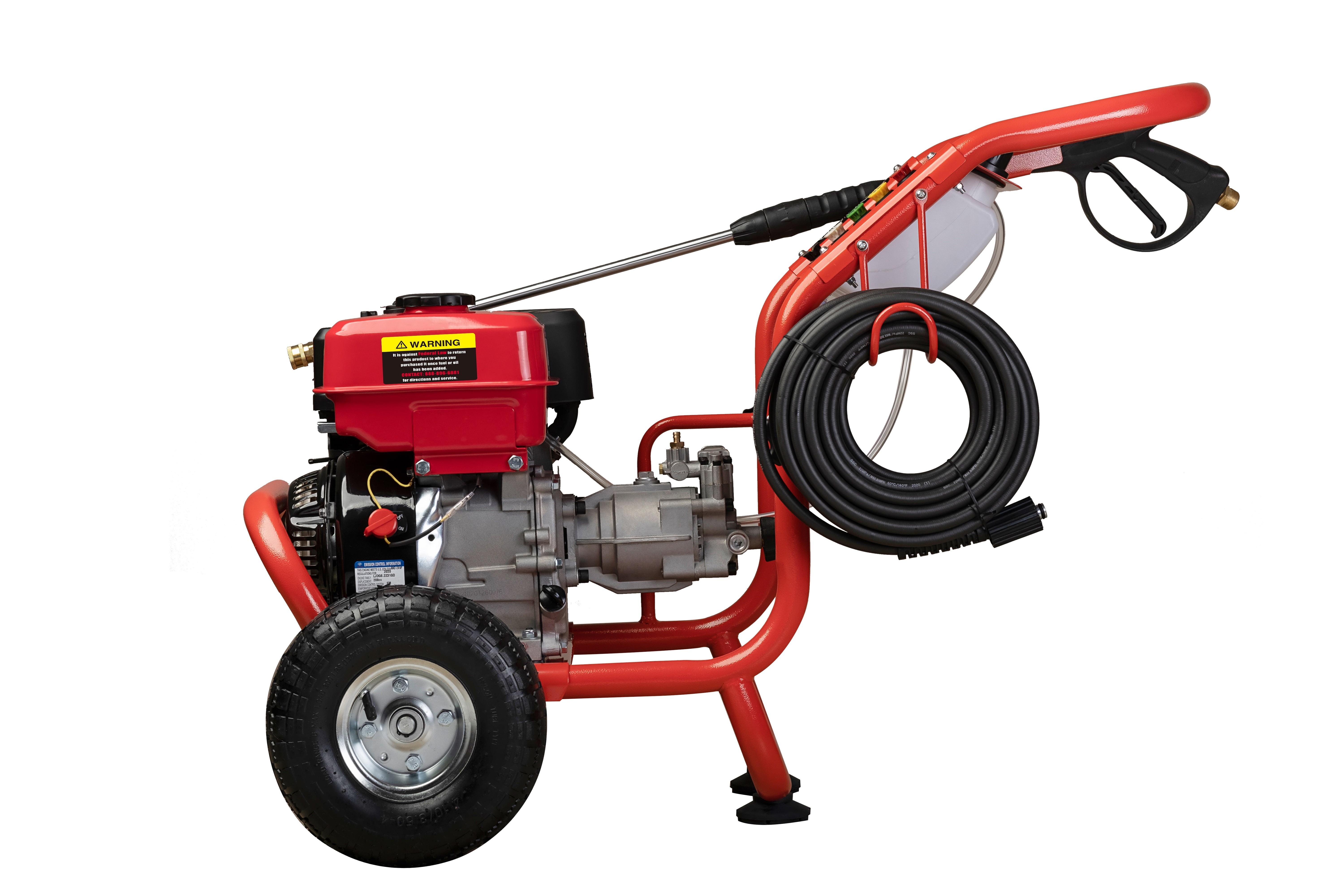 All Power 3400 PSI 2.6 GPM Gas Pressure Washer, 5 Adjustable Nozzles, 30 ft High Pressure Hose, Power Washer for Outdoor Cleaning, APW5128 - 2