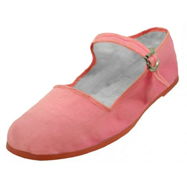 Shoes 18 Womens Cotton China Doll Mary Jane Shoes Ballerina Ballet Flats Shoes 114 Pink 7