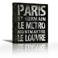 thumbnail image 1 of Paris - Contemporary Fine Art Giclee on Canvas Gallery Wrap - wall décor - Art painting - 29 x 36 Inch - Ready to Hang, 1 of 2