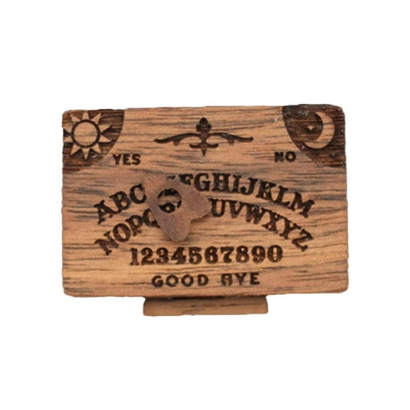 Mini Ouija Board Game Wooden Ouija Board Alphabet Vintage With Planchette Miniature Board Divination Tools For Desk Decoration