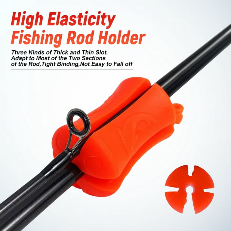 4pcs Silicone Fishing Rod Holder Straps Lightweight 5 Hole Fishing Tackle  Ties Fly Fishing Accessories - AliExpress