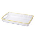 thumbnail image 1 of LCXmlly Modern Design Serving Tray Tray Serving Tray with Handles Tea Tray Diner Party Home Food Serving Tray Transparent Thickened Snack Fruit Coffee Tray, 1 of 8