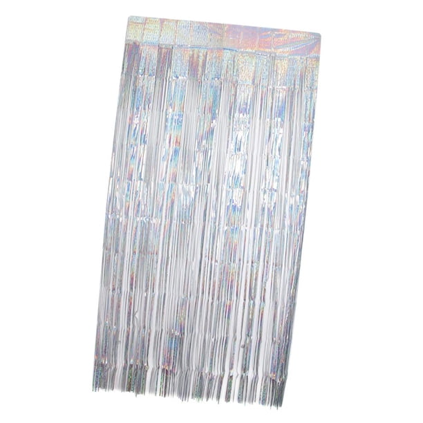 Cortinas de Malla Metálica BLESIY Tinsel Foil Curtain Plata