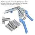 thumbnail image 3 of Labymos 600PCS Hog Rings Nails M-shaped Ring Nail Hardware Supplies for Animal Pet Cages Fencing, 3 of 6