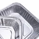 thumbnail image 4 of Matsuzay 12 Uds. Contenedor de comida de papel de aluminio desechable bandeja de caja de embalaje rectangular de los revestimientos para Utensilios de cocina M poco profundo/sin tapa, 4 of 6