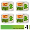 thumbnail image 2 of Recipientes de vidrio para preparación de comidas PrepNaturals de 1 L (paquete de 4), 2 of 9