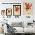 thumbnail image 3 of Artery8 Tinkerbell Butterfly Fairy Vintage Watercolour Living Room Unframed Wall Art Print Poster Home Decor Premium, 3 of 3