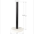 thumbnail image 4 of happimess PRH2000F Avery Modern Classic Metal with Non Slip Weighted Marble Base Paper Towel Holder, White/Black, 4 of 6