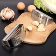 thumbnail image 2 of Professional Kitchen Garlic Press, Garlic Chopper Ginger Crusher, Heavy Duty Garlic Press, Garlic Crusher, User-Friendly Garlic Mincer, Easy to Clean and Durable, 2 of 5