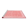 thumbnail image 2 of Ahgly Company Machine Washable Indoor Round Oriental Red Traditional Area Rugs, 6' Round, 2 of 4