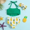 thumbnail image 6 of Kids swim suits for girls Baby swimsuit girl little girls swimsuit  Girls Beach Sport Fringe 2-Piece Bikini Swimsuit, 6 of 6