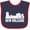 Navy and Red, variant on Inktastic New Orleans Skyline Grunge Boys or Girls Baby Bib