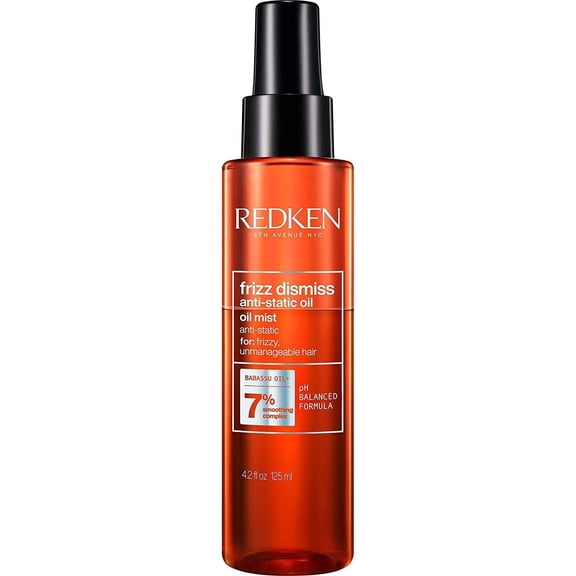 Redken Frizz Dismiss Anti-Static Oil Mist | For All Hair Types | Tames Flyaways & Unwanted Static | With Babassu Oil | Sulfate Free  4.2 Fl Oz