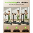 thumbnail image 6 of UP PAD Walking Pad Treadmill with Adjustable Desk, 330lbs Capacity & 45dB Ultra Quiet, Foldable Under Desk Treadmill with Remote, 6 of 9