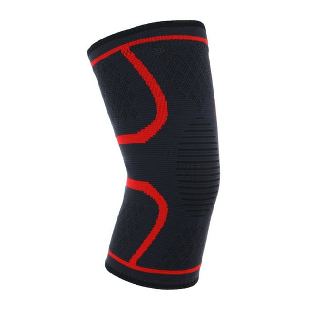 ziyahi Women Sports Knee Pad Fitness Exercise Gym Adults Kneepad Elastic Brace Basketball Protective Sleeve Portable Protector Red M