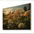 thumbnail image 2 of Designart "Yellow Hydrangea landscape" Floral Print on Natural Pine Wood, 2 of 5