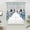 Blue Grey, variant on Light Blue Christmas Snowman Swag Valances for Windows, Kitchen Curtains 36 Inch Length 2 Panels Set, Xmas Tree Elk Gifts Snowflake Short Curtains for Small Windows Rod Pocket Cafe Curtains 28"x36"
