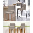 thumbnail image 5 of Country Star Plaid Bar Stool Covers Set of 2, Black Retro American Farm Barn Berry Stretch Washable Bar Chair Covers with Backs, Removable Pub Counter Height Chair Cover for Kitchen Dining Room Cafe, 5 of 7