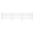 thumbnail image 2 of Suncast Grand View 14.5 x 24 Inch Resin Yard Garden Border Fence, White 3 Pack, 2 of 9