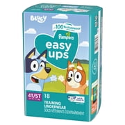 Pampers Easy Ups Bluey Potty Training Pants Boys Size 4T-5T, 18 Count (Select for More Options)