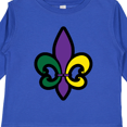 thumbnail image 4 of Inktastic Fleur De Lis Mardi Gras Holiday Boys or Girls Long Sleeve Toddler T-Shirt, 4 of 5