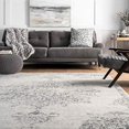 thumbnail image 3 of nuLOOM Leola Vintage Medallion Area Rug, 5' x 7' 5", Grey, 3 of 4
