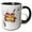 Black/White, variant on 3drose, Image of Pair of Retro Owls Reading, 11oz Magic Transforming Mug