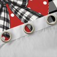 thumbnail image 4 of Manfei Plaid Bow Love Heart Curtains Pack of 2 (42x84 Each) for Girls, Cute Ribbon Curtains Blackout, 4 of 6