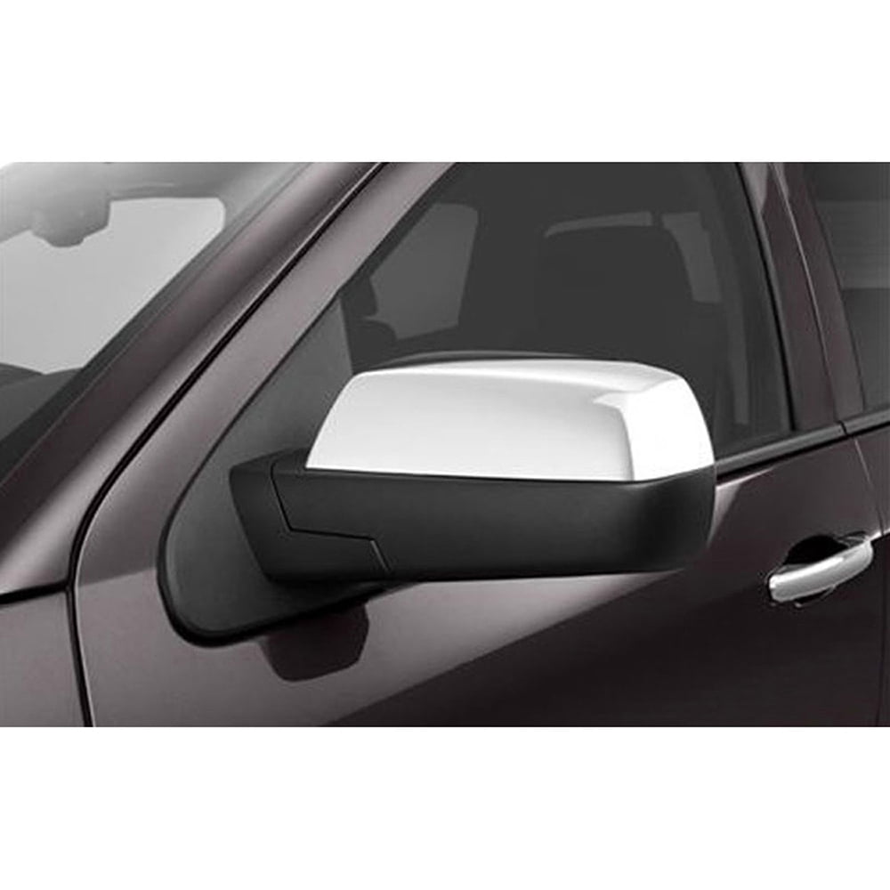SIZVER Chrome Door Mirror Cover for 2014-2018 Chevy Silverado 1500 ^Top Half^ 