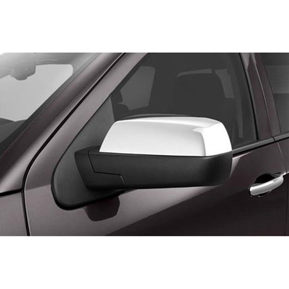 Mirror Covers for 2014-2018 GMC Sierra 1500 (Chrome Top Half Replacement)