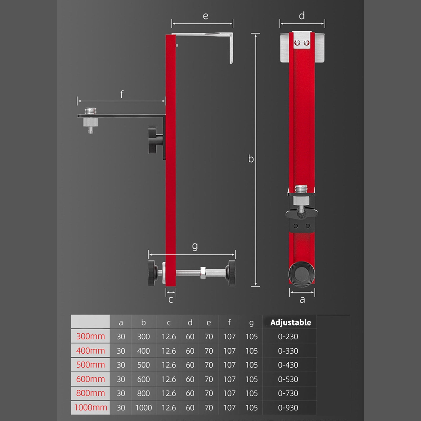 BIBABLYKE Lasers Level Bracket Aluminum Lasers Level Adapter Adjustable Hanging Wall Lasers Level Bracket Wall Lasers Lifting