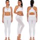 thumbnail image 1 of Conjunto de yoga para mujer 2 piezas Chaleco casual Leggings Fitness Ropa deportiva Traje (Blanco M) Ndcxsfigh Nuevos Originales, 1 of 7
