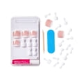 thumbnail image 2 of KISS Special Design Limited Edition Toenails Ready-to-Wear Gel - 'Carpool Lane' French Tips Style for Toes with Prep Pad, Mini File, Cuticle Stick, & 24 Fake Toe Nails, 2 of 2