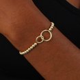 thumbnail image 5 of Gold Bracelets for Women 14K Gold Plated Bead Bracelet Cross Bracelets Hypoallergenic Bracelets Infinity Bracelets Stretch Bracelets for Women Elastic Bracelet for Women Trendy Gift, 5 of 6
