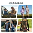 thumbnail image 5 of Bulopur Black Cat Print Kids Backpack Set 4 Pcs Floral Breathable Kids School Bag with Lunch Box, Pencil Case and Water Bottle Cover for Cat Lover Girls, 5 of 7