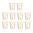 thumbnail image 2 of Vaso de papel para agua, 10 vasos de papel de 250 ml, mini vasos desechables construidos para durar, 2 of 8