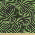 thumbnail image 2 of Botanical Fabric by the Yard, Close Up Digital Palm Leaves Summer Time Tropical Art Island Elements, Upholstery Fabric for Dining Chairs Home Decor Accents, Dark Mauve Green by Ambesonne, 2 of 5