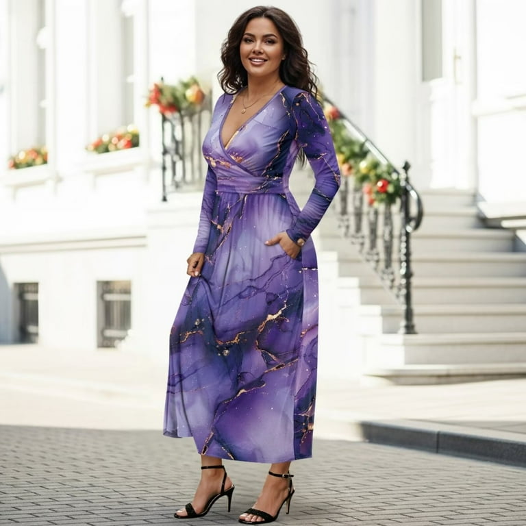 slim fit dress slacks Clarisse 810563 - Long A-Line Dress main image 1