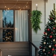 thumbnail image 4 of Christmas Teardrop Swag Artificial Teardrop Floral Swag Artificial Christmas Door Swag Christmas Swags Wall Hanging Fireplace Decor Christmas Door Decorations Teardrop Wreath, 4 of 6