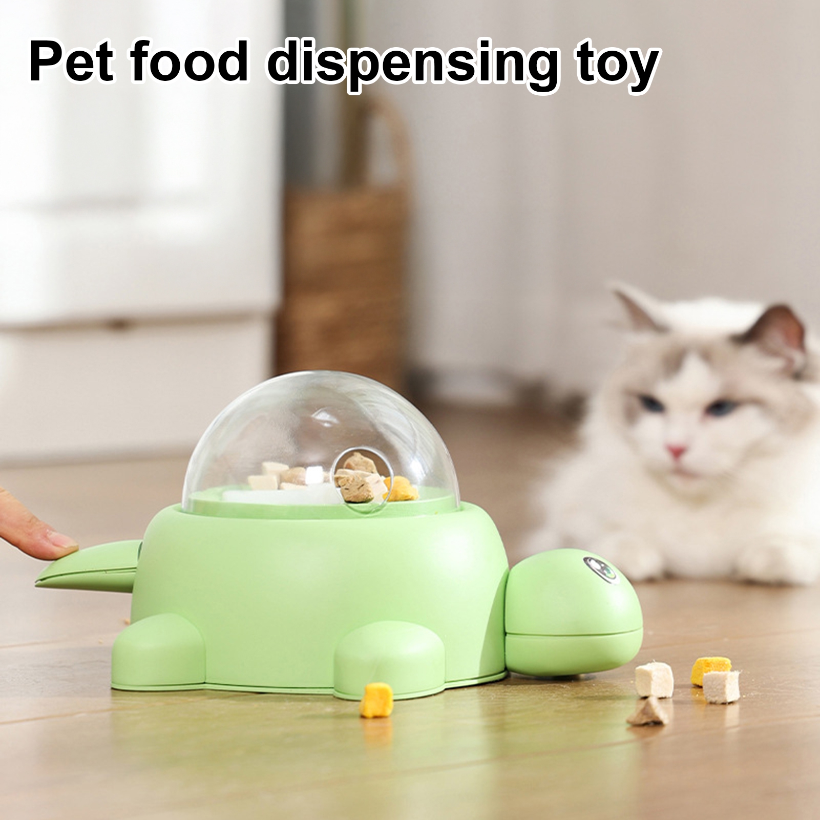 Yesbay Interactive Pet Food Slow Feeder ,Dispenser Slow Feeder Food Puzzle Small Animal Snack Dispenser for Cats Dogs