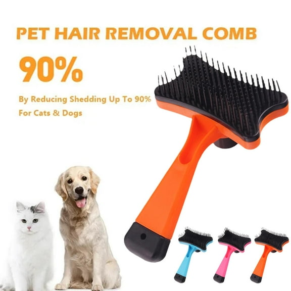 Self Cleaning Dog Cat Slicker Brush Grooming Short Long Hair Brush Pet