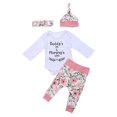thumbnail image 1 of Ensemble de Vêtements à Imprimé Floral pour Filles, 4 Pcs, Printemps et Automne, 1 of 5