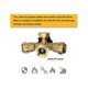 thumbnail image 5 of 3 Way Propane Splitter with Gauge and Shut-Off Valve 3 Y Propane Gas Splitter Propane LP Tank Tee Gauge Adapter, 5 of 5