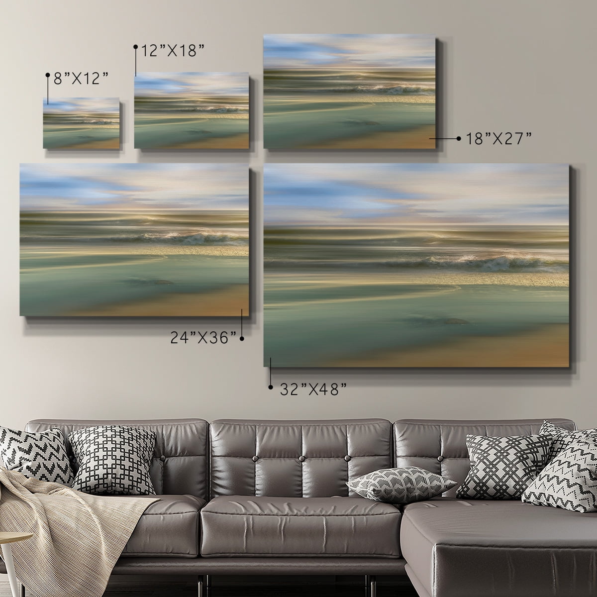 Wexford Home Topaz Light Premium Gallery Wrapped Canvas, 32" x 48" - Ready to Hang