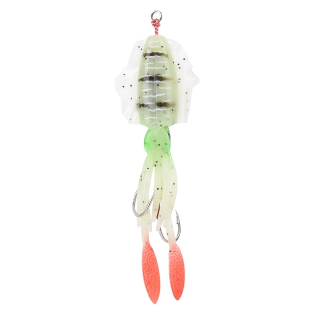 Accesorio de pesca, cebo de pesca luminoso suave, cebo de pesca, señuelo de pesca, diseño aerodinámico Jadeshay A