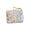 Yellow, variant on Quilted Cotton Toiletry Bag Cute Flower Pattern Coin Purse Small Makeup Pouches Women Girls Storage Bag